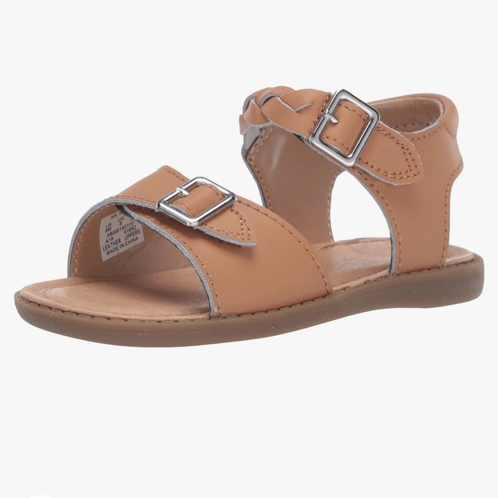 Stride Rite Toddler Girl’s 8W Tan Naomi Sandal